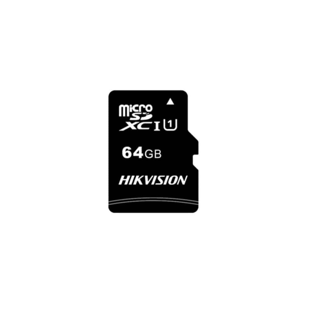 Memoria                                                                                                                                                                                                      Microsdhc Hikvision Hs-tf-c1 - 64 Gb, 92 Mb/s, 15 Mb/s, Negro, Clase 10
