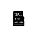 Memoria                                                                                                                                                                                                      Microsdhc Hikvision Hs-tf-c1 - 64 Gb, 92 Mb/s, 15 Mb/s, Negro, Clase 10