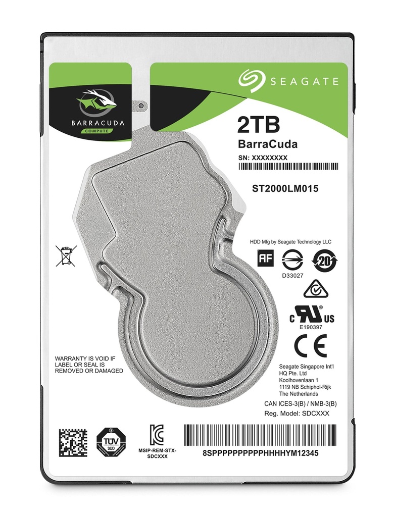 Disco                                                                                                                                                                                                                       Duro Seagate St2000lm015 - 2 Tb, Sata, 5400 Rpm, 2.5 Pulgadas