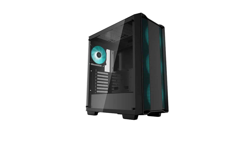 Gabinete                                                                                                                                                                                                        Gamer Deepcool Cc560 + Fuente De Poder Pk600d De 600w (r-cc560-sibkgaa4-a-1) - Color Negro, Formato Media Torre