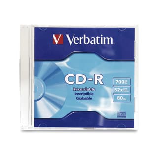 Disco                                                                                                                                                                        Cd-r Verbatim - Cd-r, 700 Mb, 52x, 80 Min, 1 Pieza