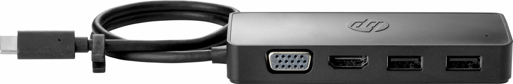 Hp                                                                                                                                                                                                                                      Travel Hub 7pj38aa  Usb Type-c - Hdmi: 3840 X 2160 A 30 Hz; 1 Vga: 1080p A 60 Hz; 2 Puertos Usb-a 3.0 De Carga