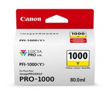 Tanque                                                                                                                                                                                                                                                                           Canon Pfi-1000 Y - Amarillo