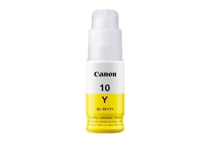 Tanque                                                                                                                                       De Tinta Canon Gi-10 Y 3393c001aa Tinta Continua -