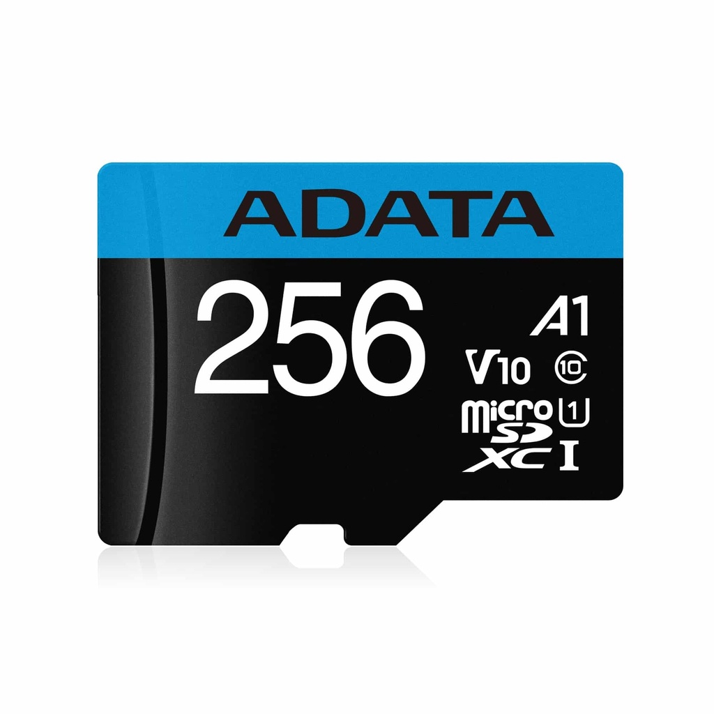 Micro                                                                                                                                                                                                         Sd 256gb Class 10 Adata  Premier A1 Uhs-i - 256 Gb, 100 Mb/s, 25 Mb/s, Negro, Clase 10