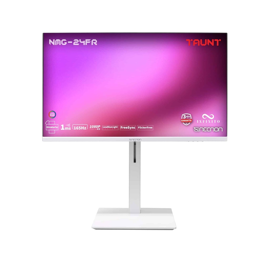Monitor                                                                                                                                                                                         Gaming Led Plano Giratorio 23.8 Nmg-24fr Va 165hz 1ms Low Bight Flickerfree Freesync Rgb Vesa 16:9 Fhd 1920*1080 Hdmi Dp Blanco -