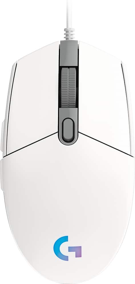 Mouse                                                                                                                                                                                     Logitech G203 - Usb, Juego, 200-8.000 Dpi, Color Blanco