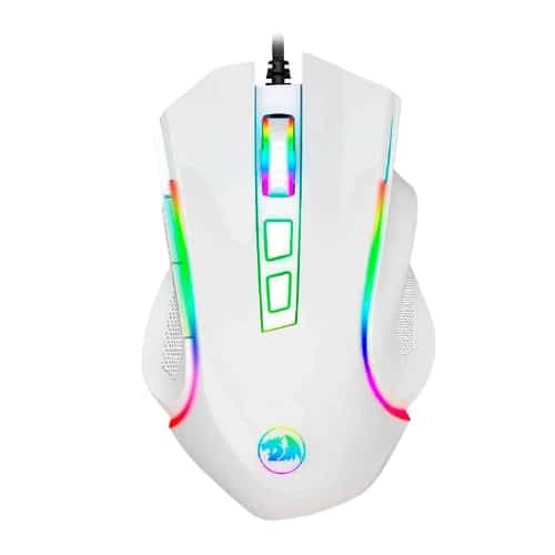 Mouse                                                                                                                                                                                 Redragon Griffin White - Juego, 7200 Dpi, Blanco