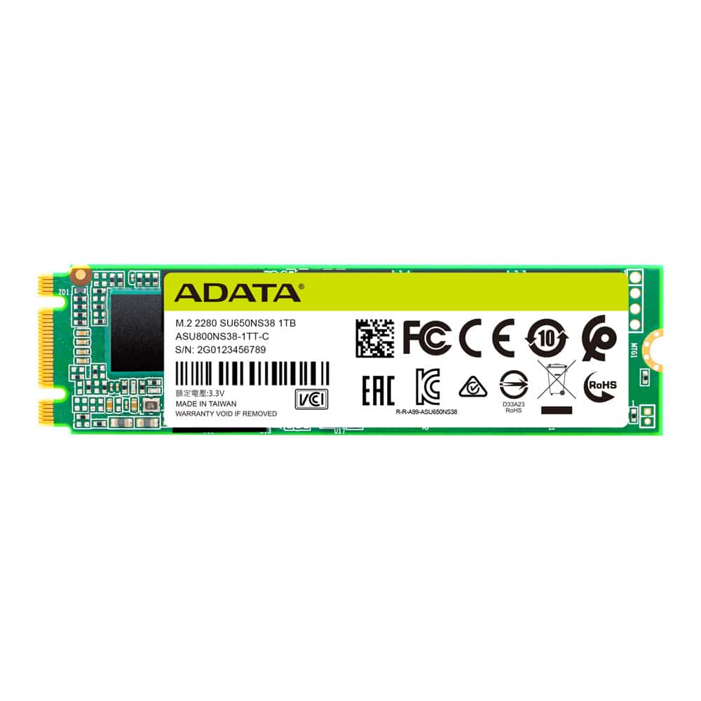 Unidad                                                                                                                                                                                                                                           De Estado Solido Adata Ultimate Su650 M.2 Sata - 1tb, 2280, Asu650ns38-1tt-c