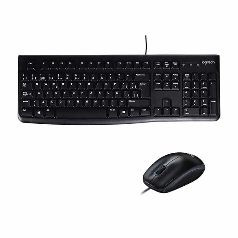 Kit Logitech Mk120 Teclado Y Mouse Alambrico Usb (920-004428)