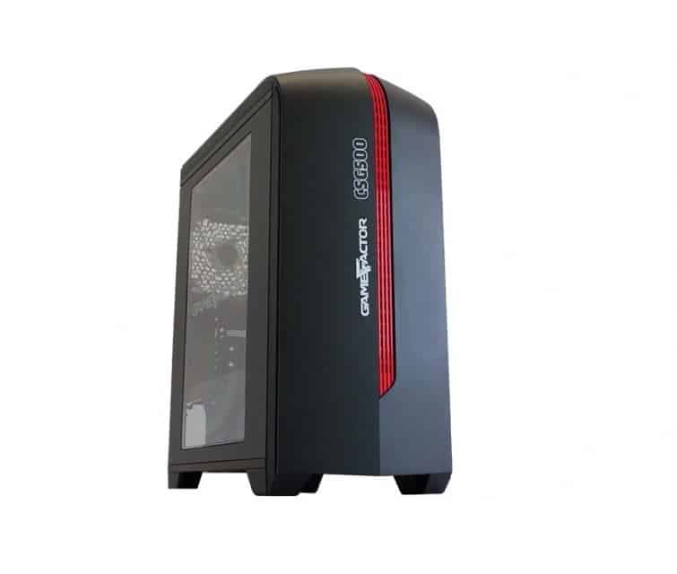 Gabinete                                                                                                                                                                                                                                      Game Factor Csg500 Matx Neg/rojo - 2xvent 120mm Led, 1x Usb 2.0, 1x Usb 3.0