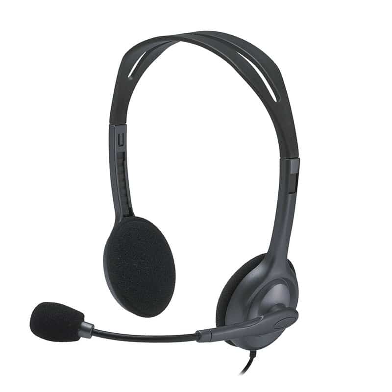 Diadema Logitech H111 Stereo C/microfono Gris 3.5 (981-000612)