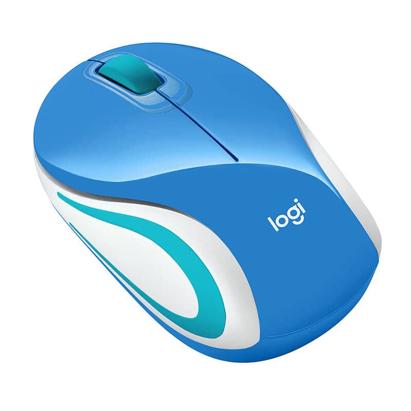 Mouse                                                                                                                Logitech M187 Mini Inalambrico Azul (910-005360)