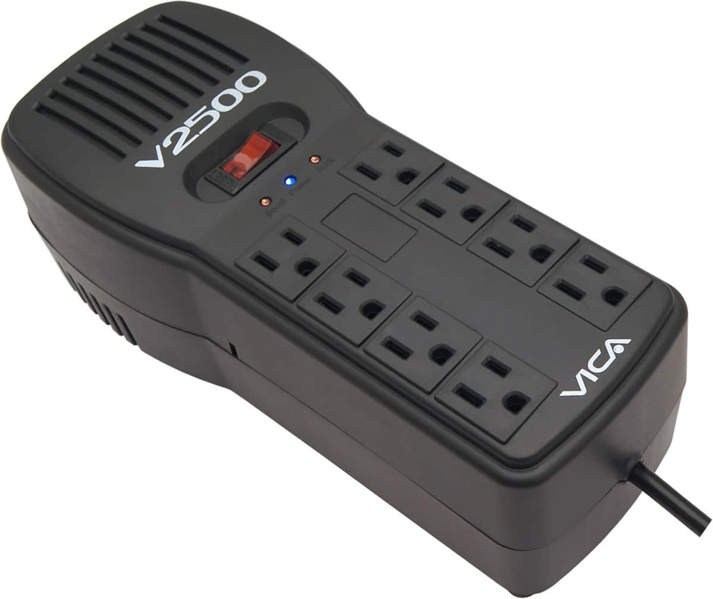 Regulador                                                                                    Vica V2500 2500va/1500w/8c -