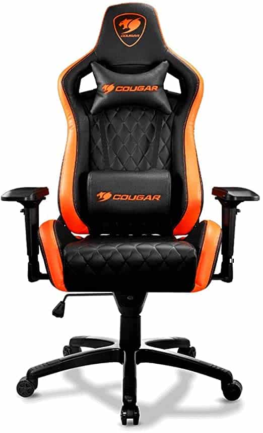 SILLA PARA GAMING COUGAR ARMOR ONE X BLACK/ORANGE  MAX 120KG RECLINABLE
