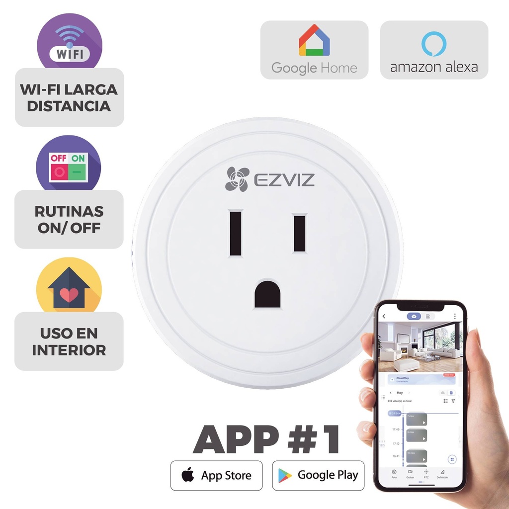 Enchufe                                                                                                                                                                                                                                                                                                                                                                                                                                              Inteligente (110-240v (125vca)) (t30) / Inalámbrico / Control A Través De La Aplicación Móvil -