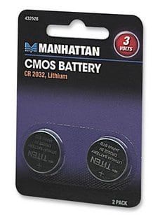 432528                                                                                                                                                                                                                                                                                                                                                                                                                                                 Batería Cmos Cr2032 - Paquete Con Dos, Litio, Proporciona Una Potencia De 3 V.