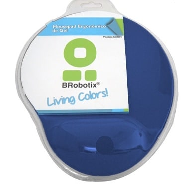 Mouse                                                                                                                                                                                                                                                                                                                                                                                                                                   Pad - C/ Almohadilla Tipo Gel, Azul Marino, Antiderrapante, Monótono, 24.5*21.5*0.2 Cms, Brobotix  500074a