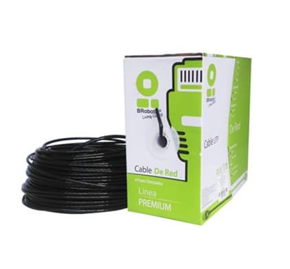 Bobina                                                                                                                                                                                                                                                                                                                                                                                                                                 Utp - Cat5e, 305 M, Exterior Con Gel, Negro, Cca, Brobotix 183055