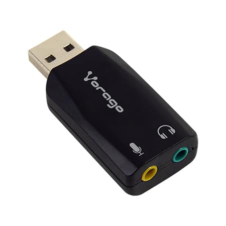 Adaptador                                                                                                                                                                                                                                                                                   De Audio Vorago Adp-201 - Negro