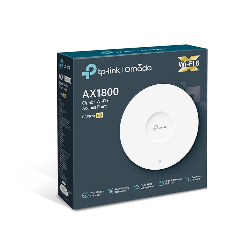 Access                                                                                                                                                                                                                                                                         Point InalÁmbrico De Montaje En Techo De Doble Banda Ax1800 Ac Omada Tp-link Eap620 Hd -