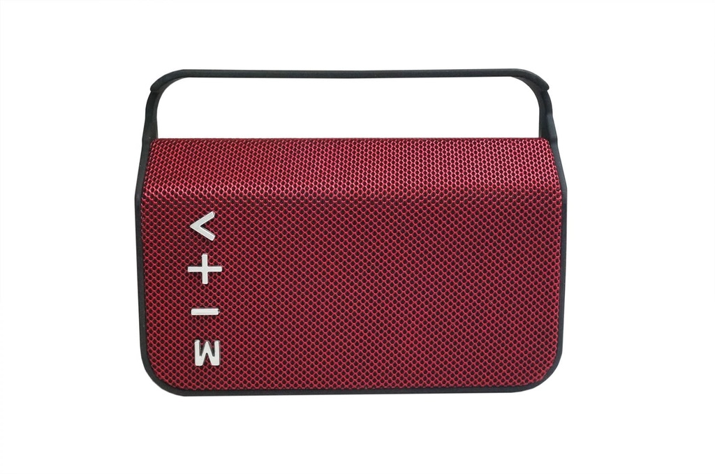 Bocina                                                                                                                                                                                                                                                                          Inalámbrica Highlink Handle Roja - Radio Fm, Lector Micro Sd, Batería Recargable