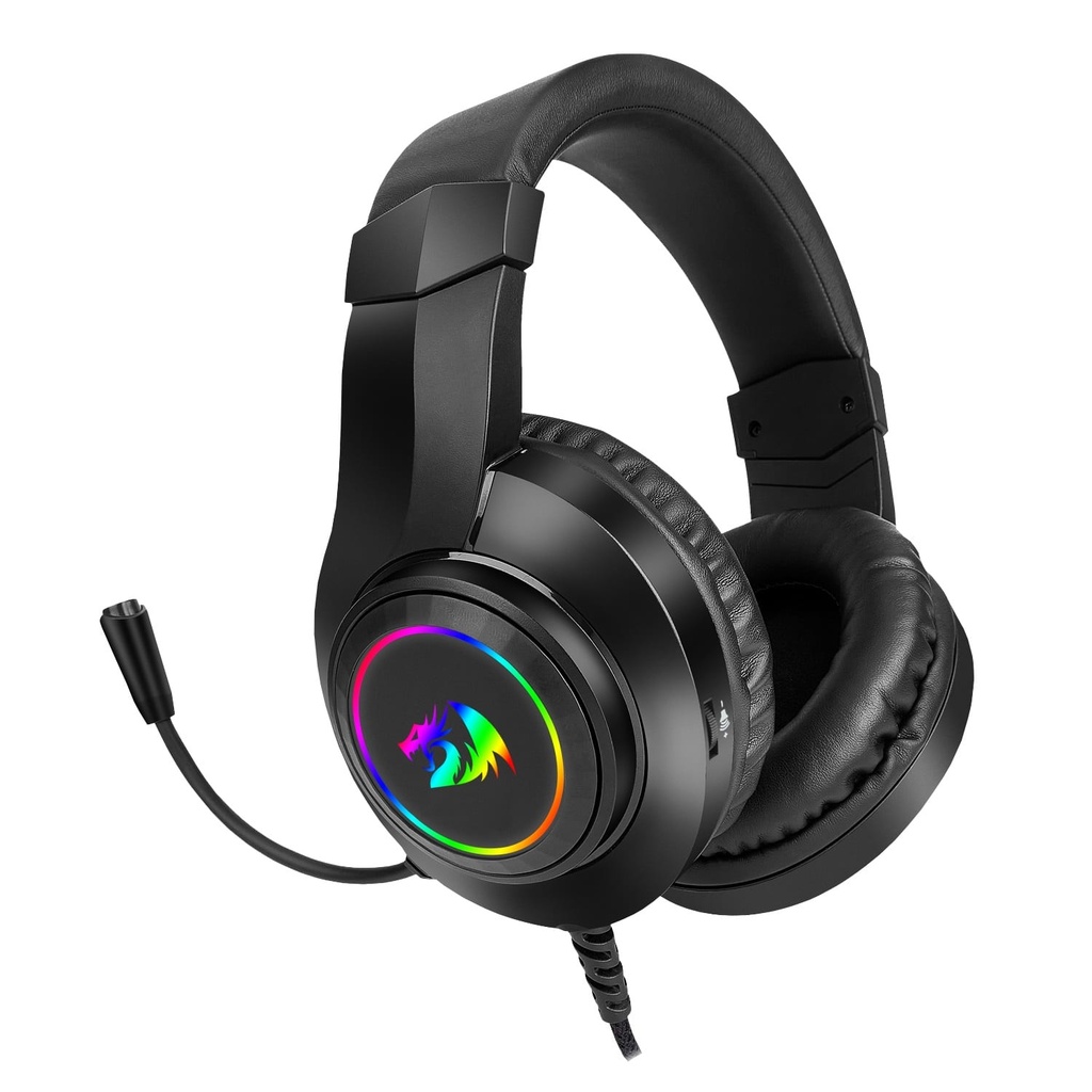 Audífonos                                                                                                                                                                                                                                                                           Redragon Hylas - Negro