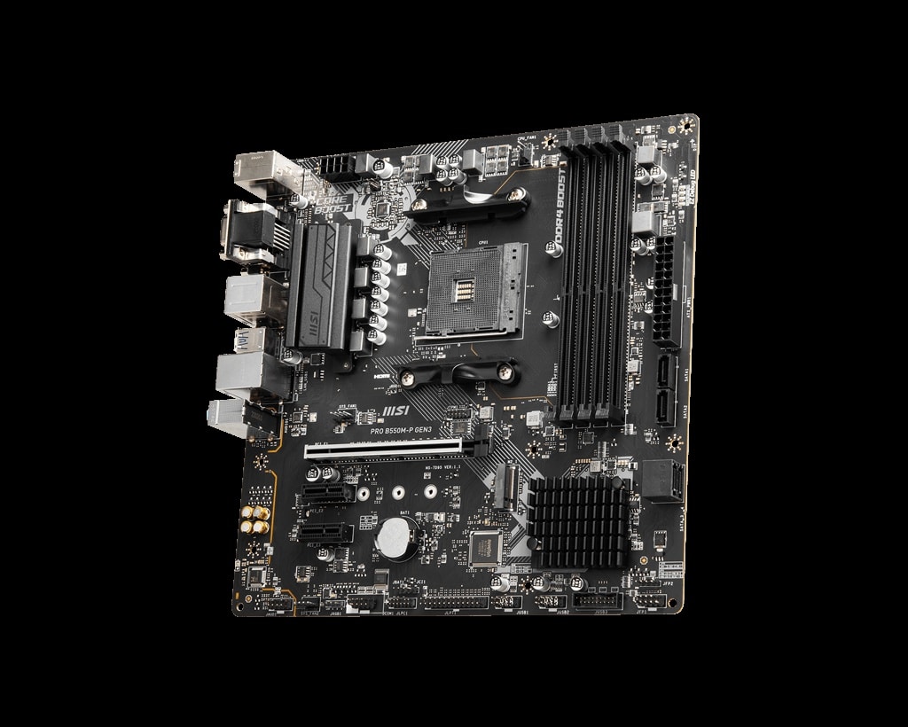 Motherboard                                                                                                                                                                              Msi Pro B550m-p Gen3 - Compatible Amd Ryzen 5000 Y 3000(no Compatible Con Ryzen 5 3400g Ni Ryzen 3 3200g) Y Ryzen 4000 G Series, Microatx, 128 G