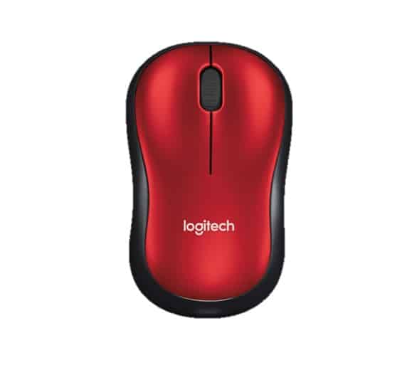 Mouse                                                                                                                                                            Logitech M185 - Rojo, 3 Botones, Rf Inalámbrico, Óptico, 1000 Dpi