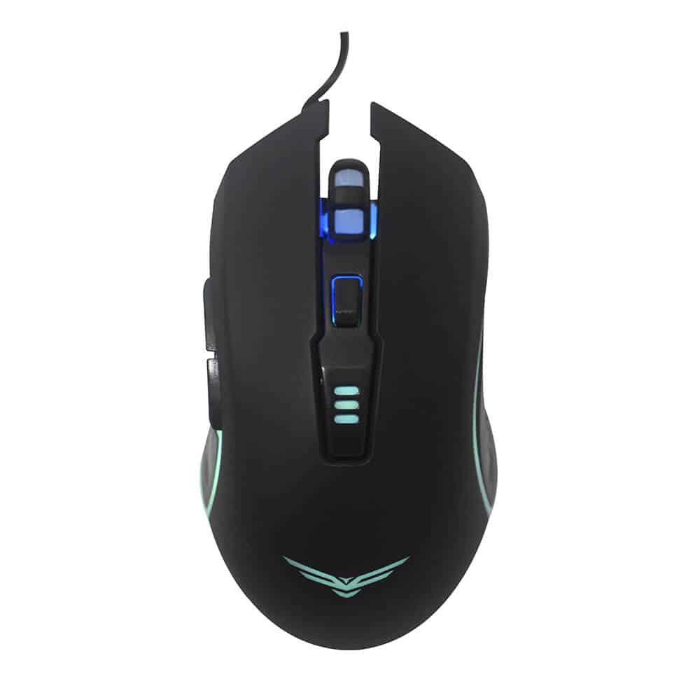 Mouse                                                                                                                                                            Gamer Horus Naceb Technology Na-0937 - Alámbrico, 1000/1600/2400/3200 Dpi's, Negro