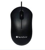 Mouse                                                                                                                                                            Basico Alambrico Techzone - 1000 Dpi´s, 3 Botones, Longitud De Cable De 1.2 M. Conexión Usb, 1 Año De Garantía.