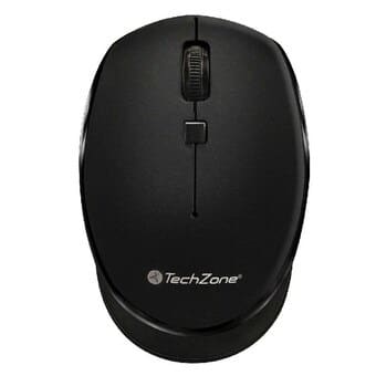 Mouse                                                                                                                                                             Basico Inalambrico Techzone - Hasta 1600 Dpi´s, 3 Botones, Textura En Rubber Color Negro, 1 Año De Garantía.