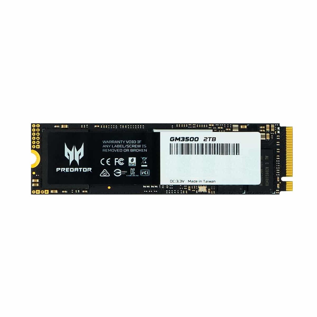 Unidad Ssd Predator Gm3500 2tb M.2 Nvme Gen3x4 3400mb/s (bl.9bwwr.103)
