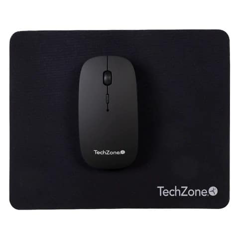 Mouse                                                                                                                                                         Inalambrico De Bateria Recargable Techzone - 1600 Dpi´s, 4 Botones, Texturizado En Rubber, Mouse Pad De Regalo, 1 Año De Garantía.