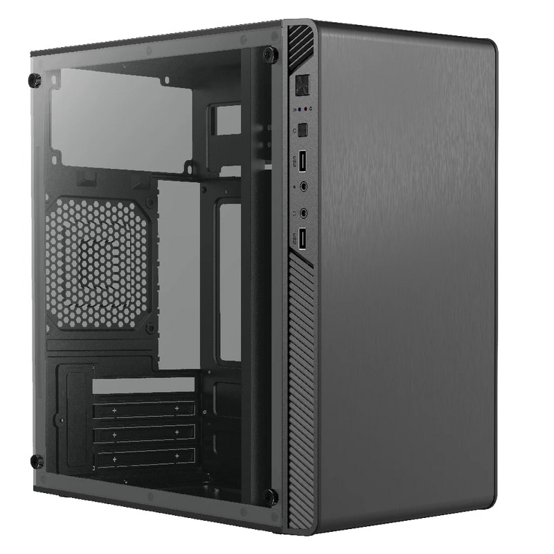Gabinete                 Acteck Performance Ii Gi215w Con Ventana Y Fuente De 500w Sin Ventiladores.