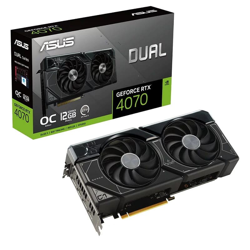 Tarjeta                                                                                                                                                                                                                                                                                                                                                                                                                                                                                                                                                                                                                                                                                                                                                                                                                                                                                                    De Video Asus Dual-rtx4070-o12g 12gb Oc Gddr6x Hdmi/dp
