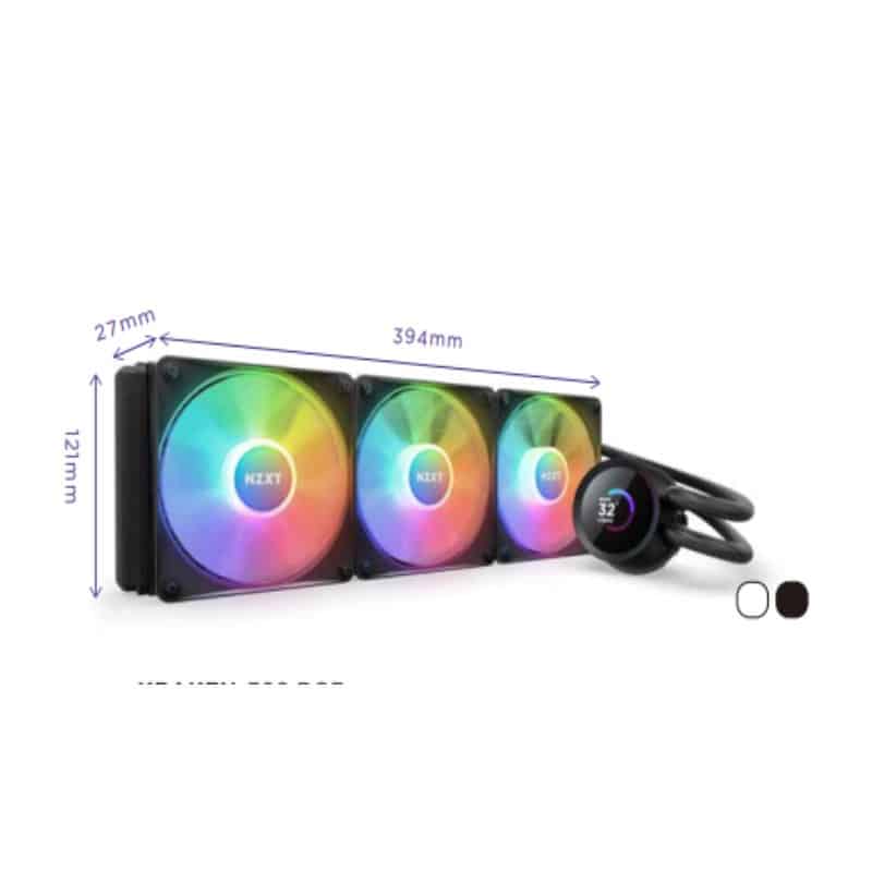 Enfriamiento                                                                                                                                                                                                                                                                                                                                                                                                                                                                                                                                                                                                                                                                                                                                                                                                                                                                                                                                                                                                                                                                                                                                                                                                                                                             Liq Nzxt Kraken 360 Displ/contr/rgb Fans Bk Rl-kr360-b1