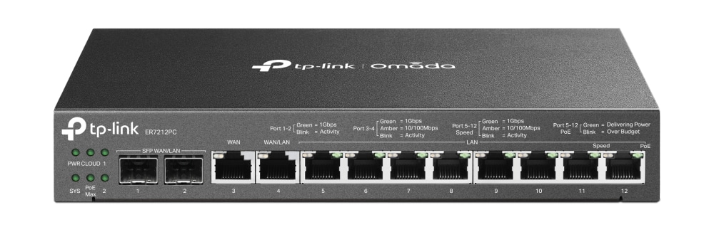 Router                                                                                                                              Vpn Gigabit 3 En 1 Omada Tp-link Er7212pc De GestiÓn Centralizada Y Hasta 4 Puertos Wan Ethernet -