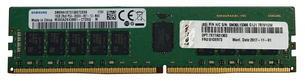 Memoria                                                                                                                                               Lenovo Thinksystem (4x77a77495) Thinksystem 16gb Truddr4 3200 Mhz (2rx8 - 1.2v) Ecc Udimm, 1 Año De Garantía, Compatible Con Serlen1160, Serlen1170