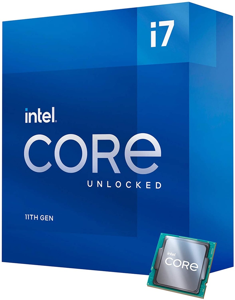 Procesador                                                                                                                                                                       Intel Core I7-11700f 2.50ghz - 8 Núcleos Socket 1200, 16 Mb Caché. Rocket Lake. (requiere Tarjeta De Video. Compatible Solo Con Mb Chipset 500)