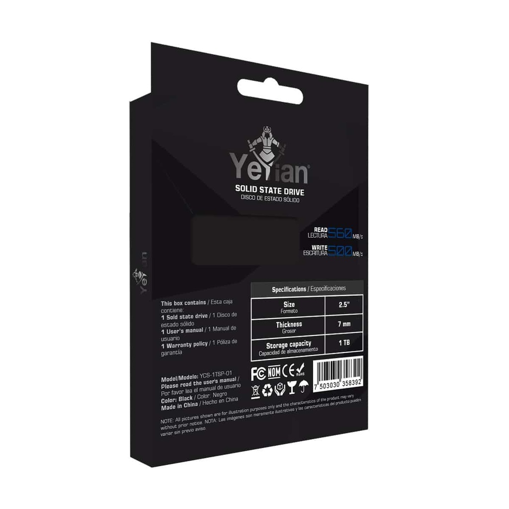 Unidad                                                                                                                                                                                                                                                                                                                                                                                                                                                                                                                                                                                                                                                                                                                                                                                                                                                                                                                                                                                                                                                                                                                                                                                                          Ssd Yeyian Valk Serie 3500 1tb Sata 3 Ycs-1tsp-012.5"