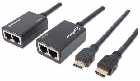 Extensor                                                                                                                                                                                                                                                                                                                                                                                                                                                                       Hdmi Manhattan 207386 - Negro, Hdmi
