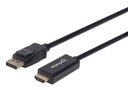 Cable                                                                                                                                                                                                                                                                                                                                                                                                                                                                              Displayport A Hdmi Manhattan 153188 - 3 M, Displayport, Hdmi, Negro, Macho/macho