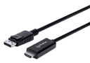 153201                                                                                                                                                                                                                                                                                                                                                                                                                                                                         Cable Displayport A Hdmi 4k - Conector Macho Dp A Hdmi Macho, Longitud 1.8 M, Color Negro.