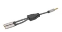 Adaptador                                                                                                                                                                                                                                                                                                                                                                                                                                                                         De Auriculares En Y Manhattan 356114 - 3.5 Mm, Negro/plata, 15 Cm