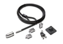 Cable                                                                                                                                                                                                                                                                                                                         De Bloqueo Kensington Para Computadora De Escritorio - 2.44m Cable - Negro - Acero Al Carbono K64424ww -
