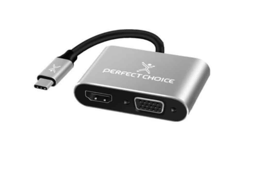 Adaptador                                                                                                                                                                                                                                                                                                                                                                                                                                                                          Usb-c A Hdmi1+vga Perfect Choice Pc-101284 - Usb C, Hdmi + Vga