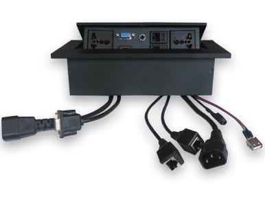 Caja                                                                                                                                                                                                                                                                                                                                                                                                                                                                  De Mesa - Rj45 Cat 5e, Hdmi, Svga, Usb V2.0, 3.5 Mm, Nema 5-15r, Negro, Brobotix 005514n