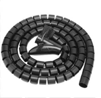 Organizador                                                                                                                                                                                                                                                                                                                                                                                                 De Cables - En Tubo Brobotix 263533, Organizador, Plástico, Negro, 150 Cm