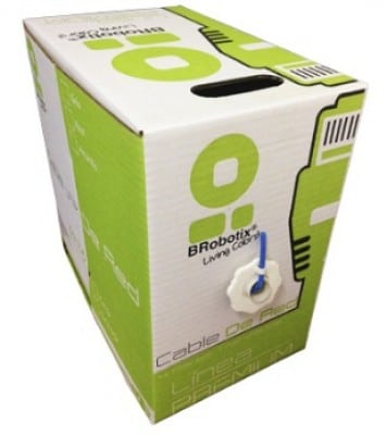 Bobina                                                                                                                                                                                                                                                                                                                                                                                            Utp - Cat5e, 305 M, Interior, Azul, Cca, Brobotix 065200